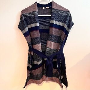 Anthropologie Moth Striped Sweater Vest